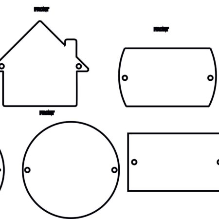 Blank Door Numbers