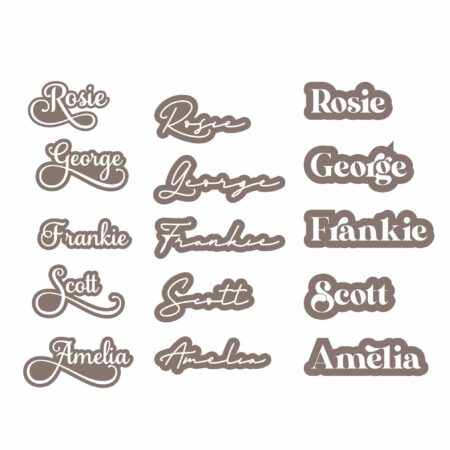 Layered Name Plaque