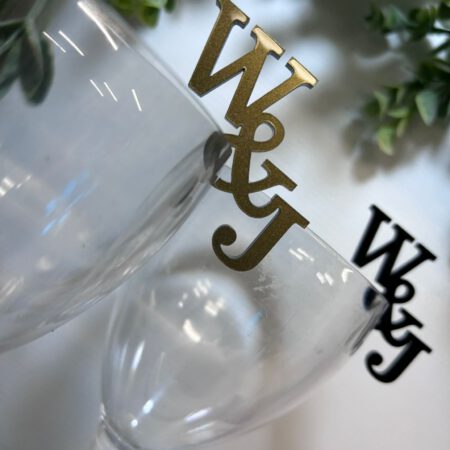 Initial Glass Charms