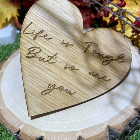 Personalised Oak Ply Heart
