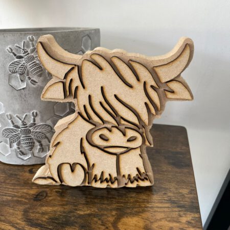 18mm Freestanding Highland Cow
