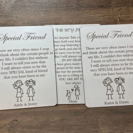 A5 Engraved plaques