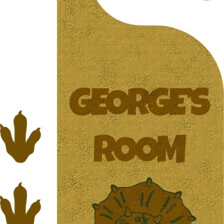 Boy's Dino Bedroom Door Hanger