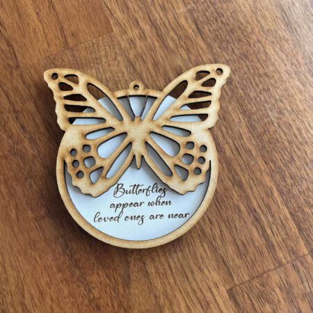 Butterflies appear when loved ones are near Bauble