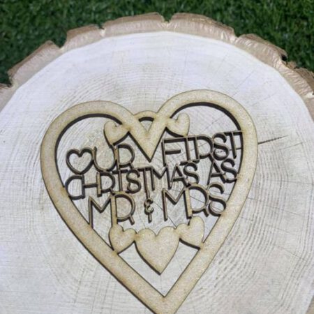 Couples Heart Bauble