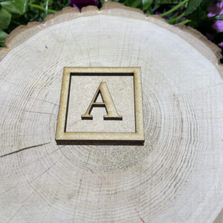 Letters on Square Backing