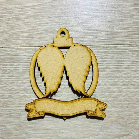Bauble with Wings and Banner