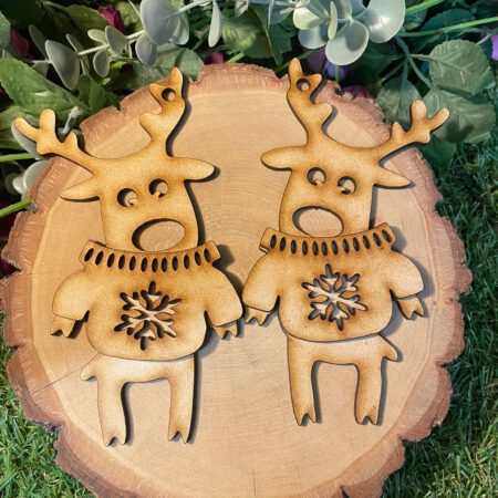 Wonky Reindeer with Jumper