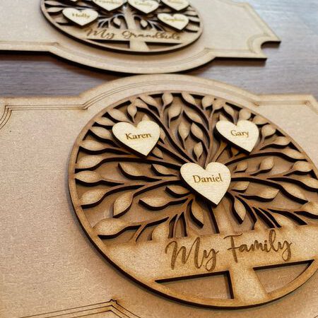 Personalised Family Tree Plaque