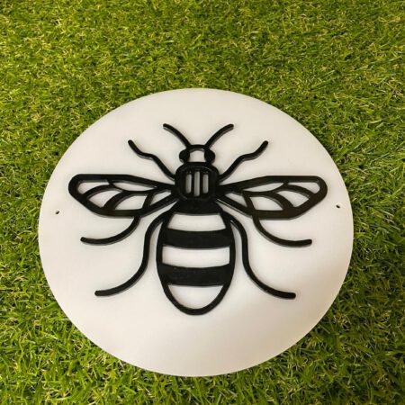 Acrylic Bee with Backing Circle