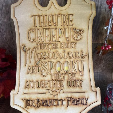 Halloween Family Plaque