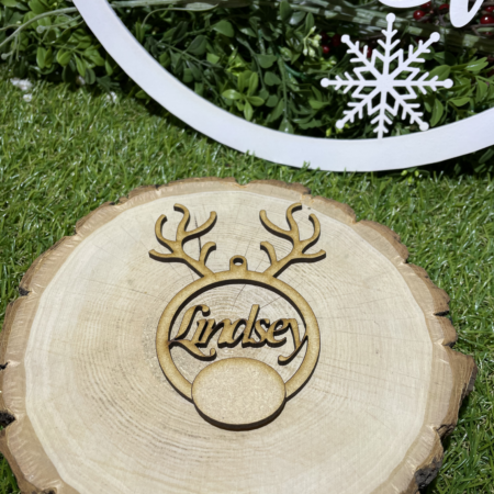 Personalised Antler Bauble
