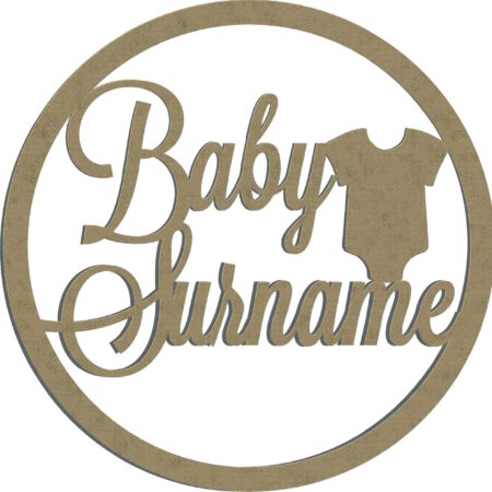Personalised New Baby Hoop