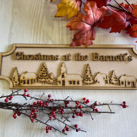 Christmas Road Sign