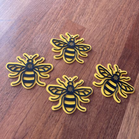 Layered Hanging Bee Plastic