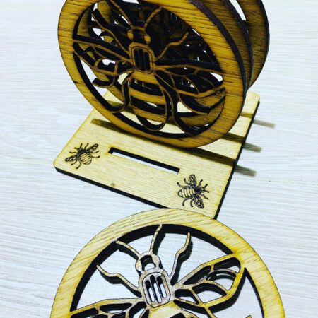 Various Oak Coaster set