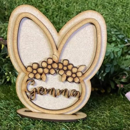 Pretty Personalised Bunny Head
