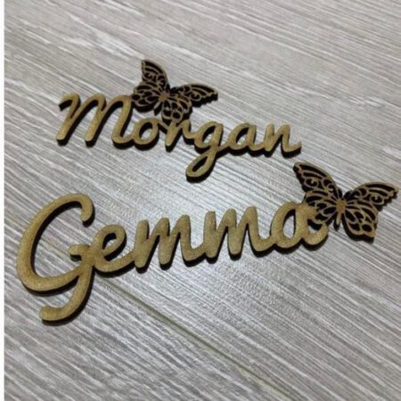 Personalised Name and Butterfly