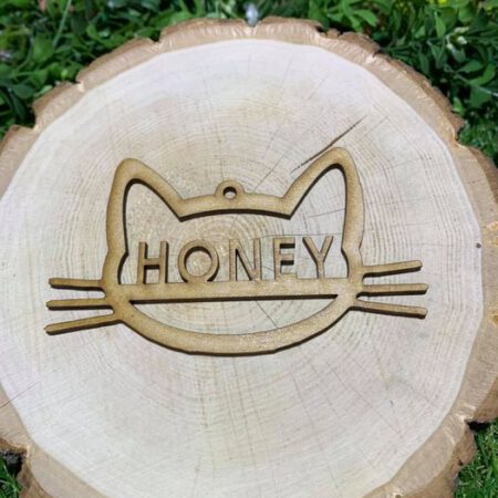 Personalised Cat Head Bauble
