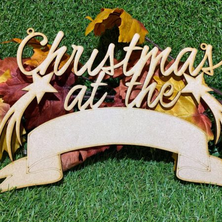 Christmas at Sign with Banner