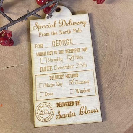 Personalised Santa Claus Tag