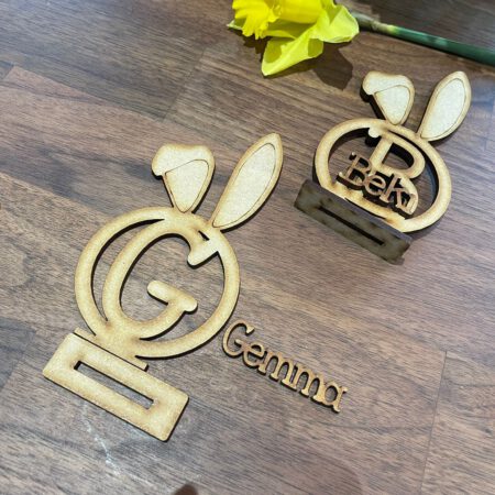 Personalised Circle Initial with Ears