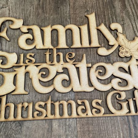 Family Christmas Gift Plaque