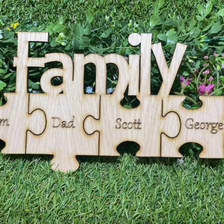 Family Puzzle Plaque
