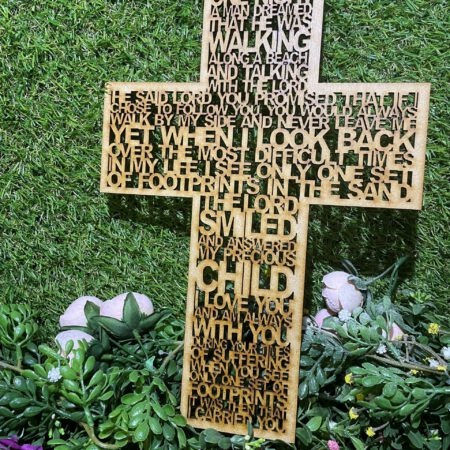 Footprints Cross
