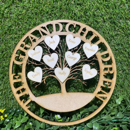 Family Tree Round Plaque