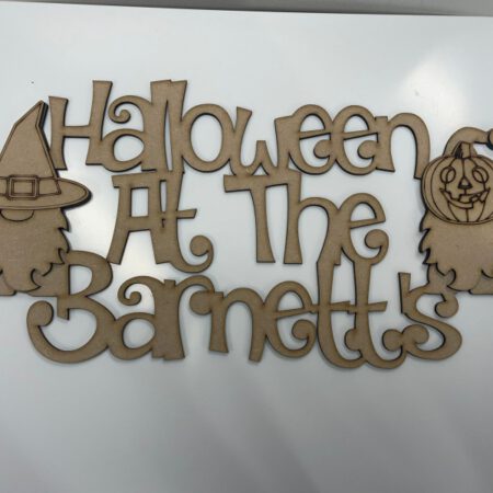 Halloween Gonks Surname sign
