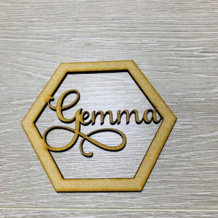 Personalised Hexagon with Name