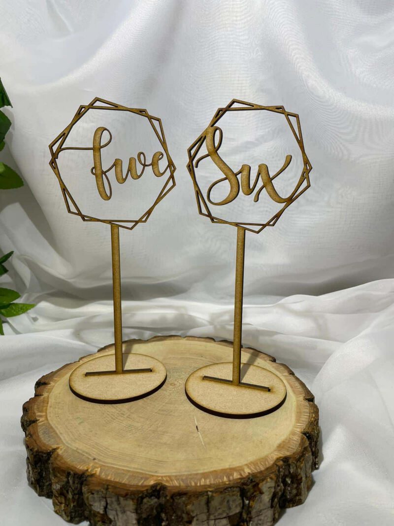 Man Table Numbers Table Numbers - Manchester Laser Cuts