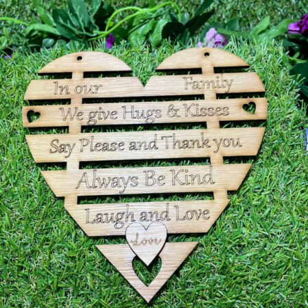 In our Family Plaque