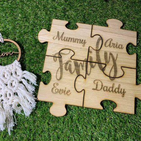 Personalised Jigsaw Coaster Set