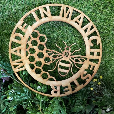 Manchester Bee Round Plaques