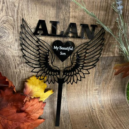 Personalised Memorial Wings Stake