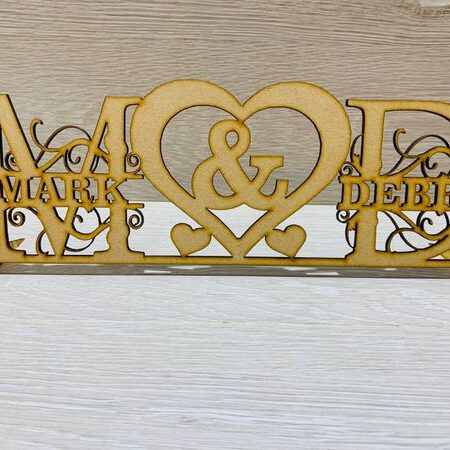 Monogram Initial Heart Sign
