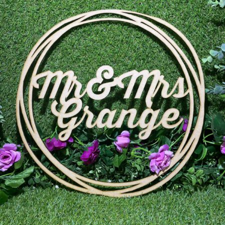 Personalised Bespoke Mdf Hoop-Rings