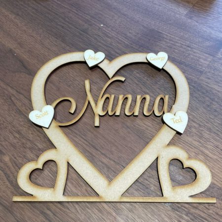 Personalised Heart with Heart or Handprints