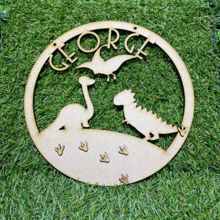Round Name Character Plaque