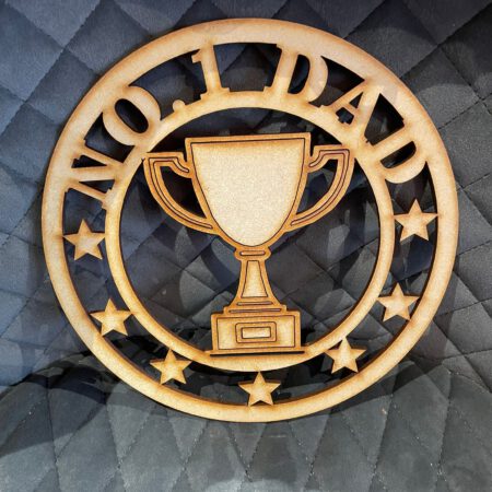 No.1 Dad Trophy Hoop