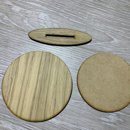 Oak Circle Stand with mdf
