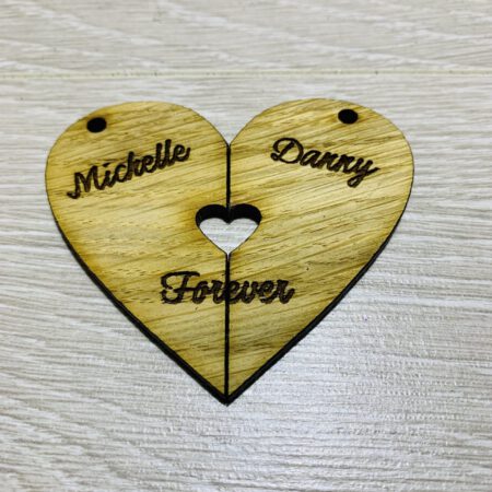 Oak Heart Keyring