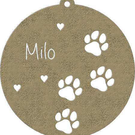 Paw Prints Bauble
