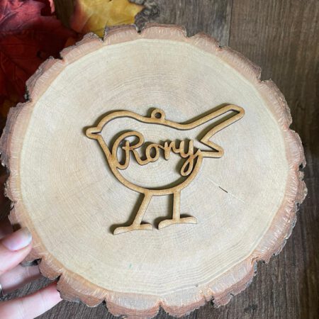 Personalised Robin Bauble