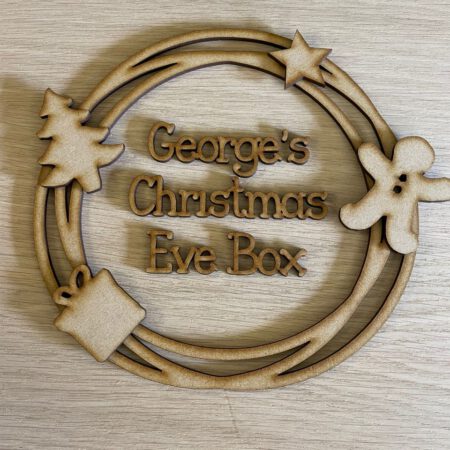 Round Christmas Eve Box Topper