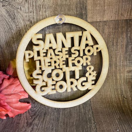 Santa Stop Here Hoop