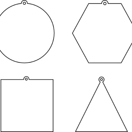 Acrylic Baubles in Different shapes