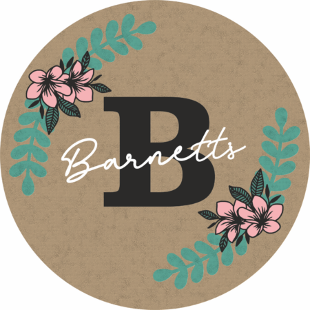 Round Initial Flower Sign